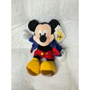 NEW Disney Mickey Mouse Plush Bean Bag 30th‎ Anniversary Walt Disney World 7"